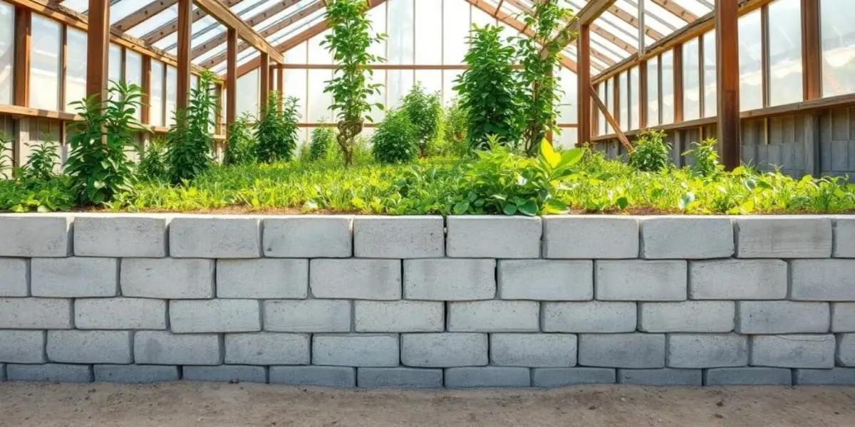 Fundament z bloczków betonowych lub kamieni